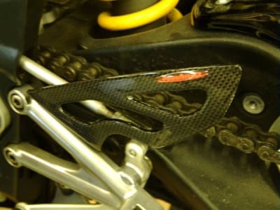 Triumph Daytona 675 2006-2012 Carbon Fiber Heel Plates