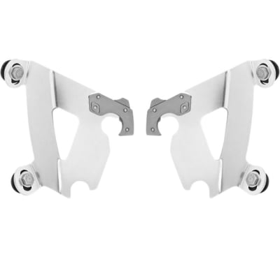 Memphis Shades Cafe Fairings Trigger Lock Mounting Kits Plates Only, Polished