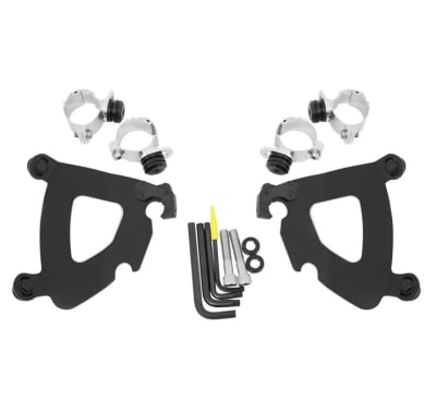 Memphis Shades Gauntlet Fairings Trigger-Lock Mounting Kits For Harley Davidson, Black