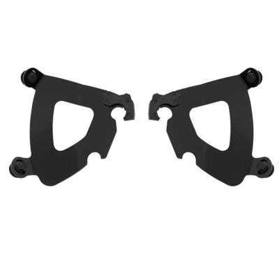 Memphis Shades Gauntlet Fairings Trigger-Lock Mounting Kits For Harley Davidson, Plates Only, Black