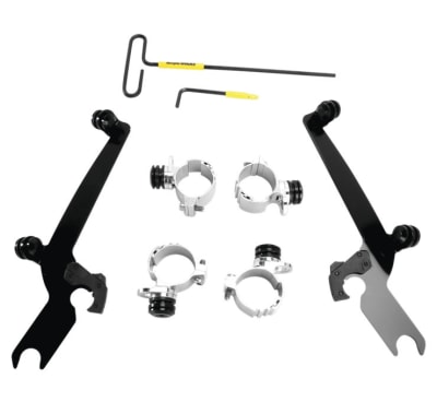 Memphis Shades Sportshield Trigger-Lock For Harley Davidson - Mount Kit - Black