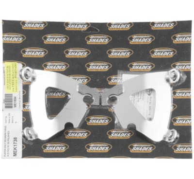 Memphis Shades Road Warrior Fairings Trigger-Lock Mounting Kits for Harley Davidson, Plates Only - Polished