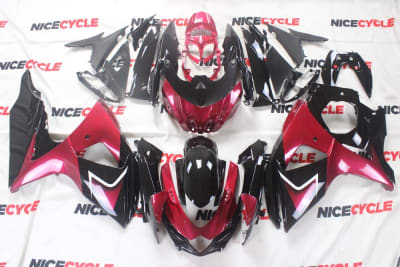 Motorcycle Fairings Kit - Maroon/Black 2009-2016 Suzuki GSXR 1000 Motorcycle Fairings | SZK7