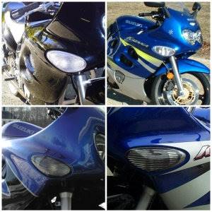 SBL Katana Front Turn Signal Lenses in Clear or Smoked, '97-'07