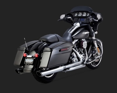 Harley Touring '95-'16 Twin Slash Round Exhaust