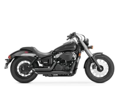 Vance & Hines Shortshots Staggered for Honda VT750 Black Finish