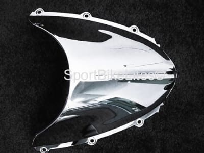 SBL Honda CBR 1000RR Double Bubble Chrome Windscreen, '04-'05