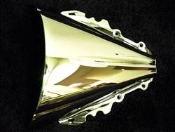 SBL Yamaha YZF R6 Double Bubble Chrome Windscreen, '06-'07