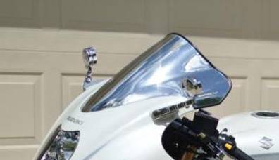 SBL Yamaha YZF R6 Double Bubble Chrome Windscreen, '08-'15