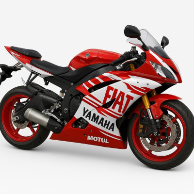 Red Fiat Motorcycle Fairings Kit for Yamaha YZF-R6 2008-2016– Full ABS Plastic Bodywork by NiceCycle