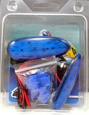 Suzuki GSXR 600/750 (06-Present); GSXR 1000 (05-Present) Blue Flush Mount Turn Signals (Product Code: YNSK-TS09B)