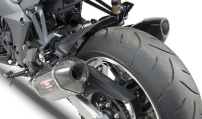 Kawasaki Z1000 2010-Present Yoshimura Dual Carbon Fiber w/ Carbon Tip R-77 Slip On Exhaust