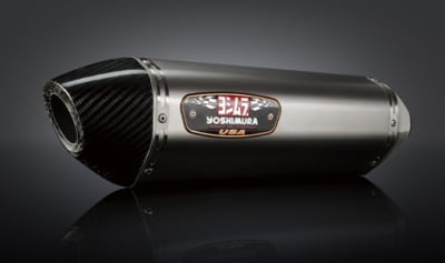 Kawasaki Z1000 2010-Present Yoshimura Dual Titanium w/ Carbon Tip R-77 Slip On Exhaust