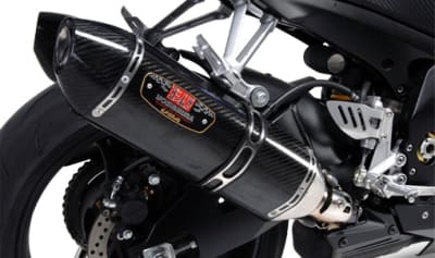 Suzuki GSXR 1000 2007-2008 Yoshimura Dual Carbon Fiber w/ Carbon Tip R-77 Slip On Exhaust