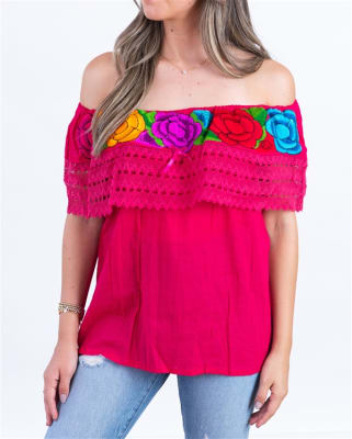 Mexico Tops, Mexico Blouse, Mexico Off Shoulder