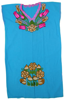Buy Embroidered Mexican Peasant Dress
