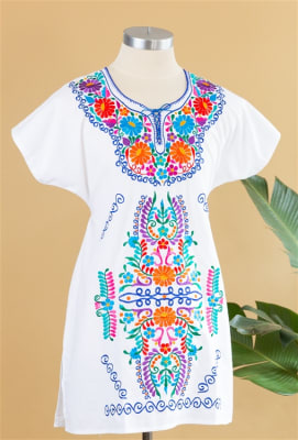 Buy Mexican Knee Length Kimono Dress