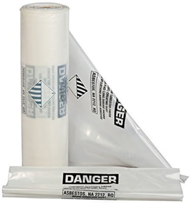 36" x 60" Clear ACM Waste Bags 6 mil