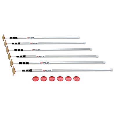 ZipWall® 6-Pack Poles (12')