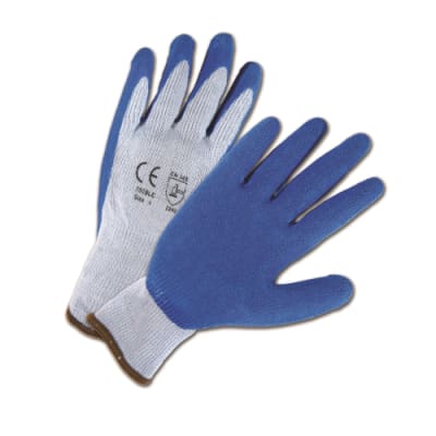 PIP Blue Crinkle Finish Latex Palm Coated Glove