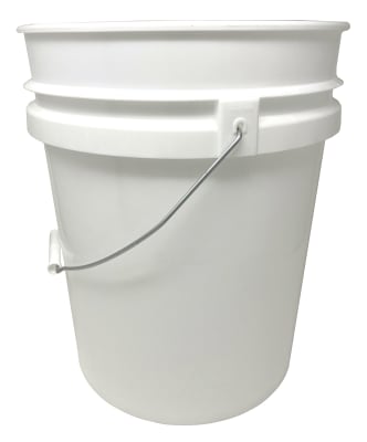 5 Gallon White Plastic Bucket