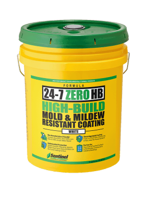 24-7 Zero High-Build Mold & Mildew Resistant Coating - WHITE