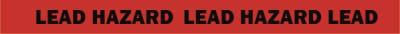 Red Lead Hazard Tape