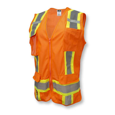 SV6W Two Tone Surveyor Type R Class 2 Women's Safety Vest - Orange - Size 3X
