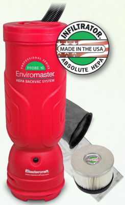 Mastercraft Enviromaster Probe 10 Absolute HEPA Back-Pack Vac