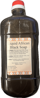 Liquid African Black Soap - 1 Liter