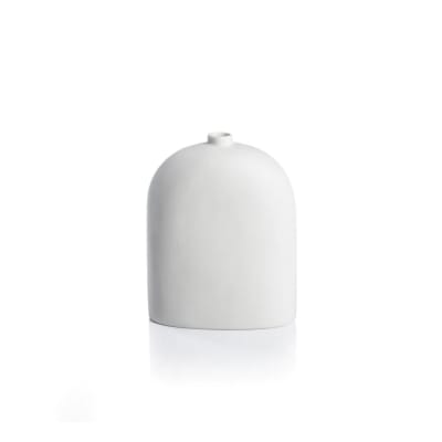 Lily All-White Ceramic Vase - Medium