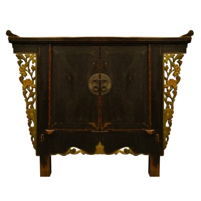 Butterfly Winged Cabinet Mustard