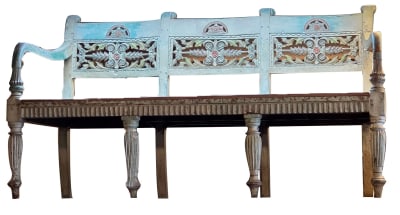 Antique Carved Bench from Bali