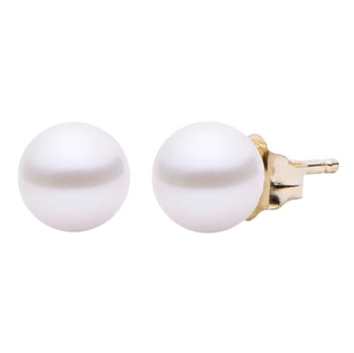 Classic Pearl Earrings 5-5.5mm AA Freshwater Pearl
