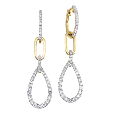 Diamond Earrings 1ctw. 14K Yellow Gold