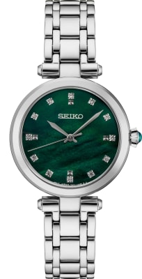 Seiko SRZ535 Women's Stainless Steel Watch with Diamonds