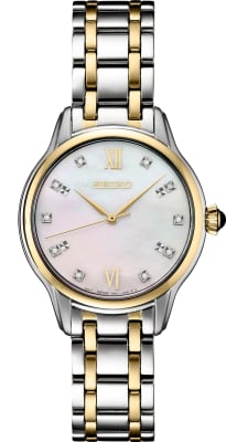 Seiko SRZ540 Women's Stainless Steel Watch with Diamonds