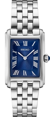 Seiko SWR085 Essential Blue Face Tank Watch