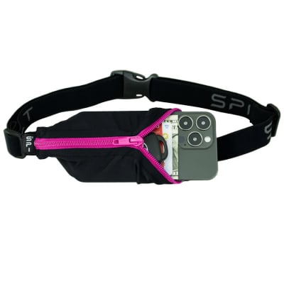 SPIbelt - Black with Pink Zipper