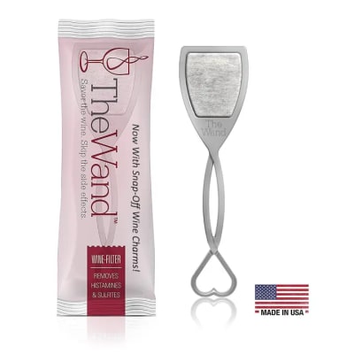 Pure Wine - The Wand - Wine Purifier Singles, Silver