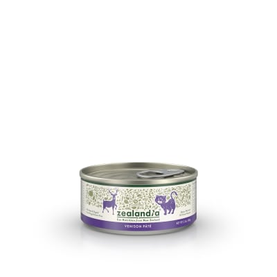 Zealandia Venison Pâté Wet Cat Food-24, 3.2 oz cans