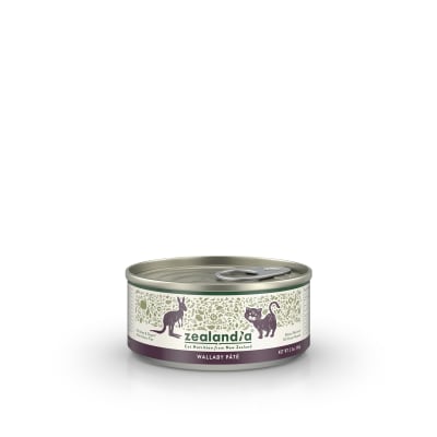 Zealandia Wallaby Pâté Wet Cat Food- 24, 3.2 oz cans
