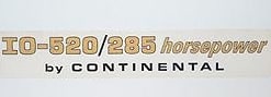 Exterior IO-520 285 HP Decals (SET OF 2)