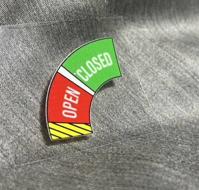 Interior Door Latch Placard