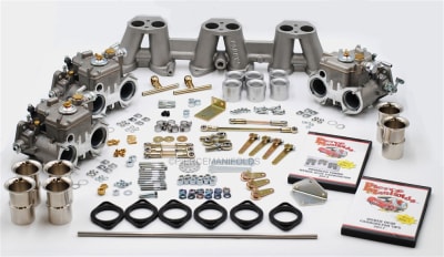 photo of Triple 40 DCOE Conversion Kit for TR250, TR6 from Pierce Manifolds