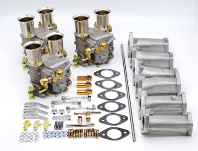 photo of Slant 6 Triple 45 DCOE Weber Conversion K9114 from Pierce Manifolds