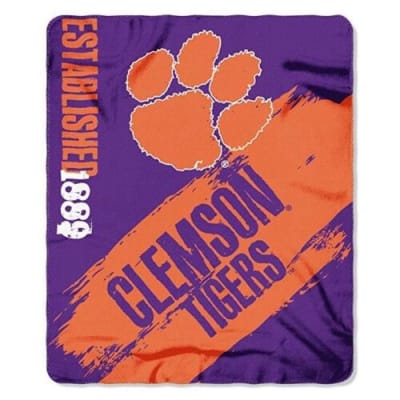 Clemson Tigers 50"x60" Painted Fleece Throw