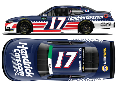 **Preorder** COREY DAY 2026 HENDRICKCARS.COM PATRIOTIC 1:24 COLOR CHROME ARC DIECAST