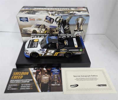 Autographed 2024 Sheldon Creed #2 Chevy Accessories 1/24 Truck Champion