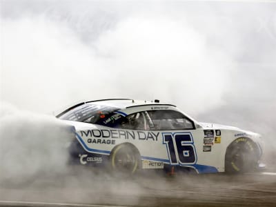 AJ ALLMENDINGER 2024 MODERN DAY GARAGE LAS VEGAS RACED WIN 1:64 ARC DIECAST